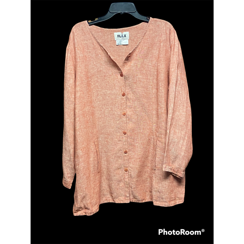 Flax Women's Blouse in Peach